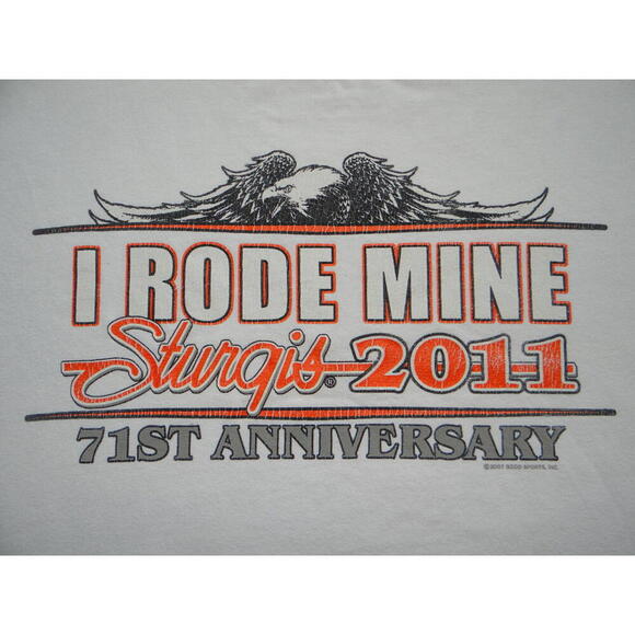 Men's Sturgis 2011 71st Anniversary T-Shirt - Picture 3 of 6
